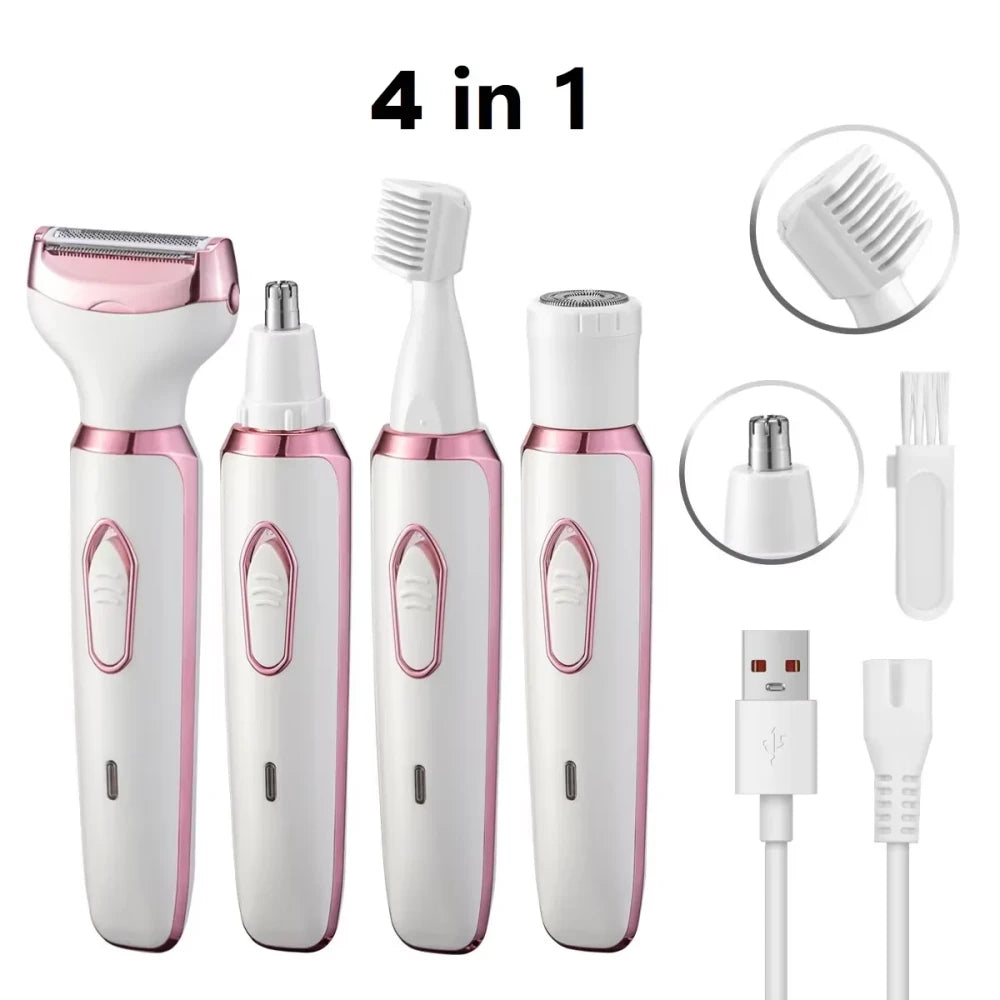 Rasoir Electrique Femme Quatre En Un