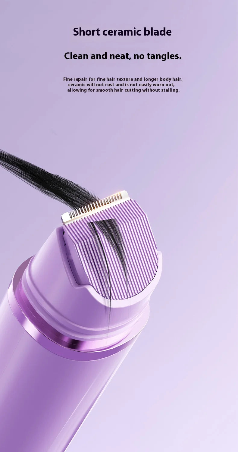 Rasoir électrique 2 en 1 pour femmes, épilation indolore, tondeuse corporelle Rechargeable, aisselles, moustache, épilateur