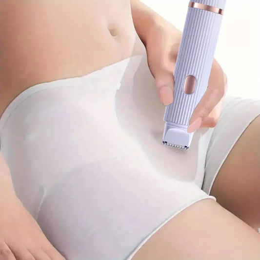 Rasoir électrique, appareil d'épilation portable, rasoir électrique rechargeable, rasoir indolore 2-en-1 à double tête