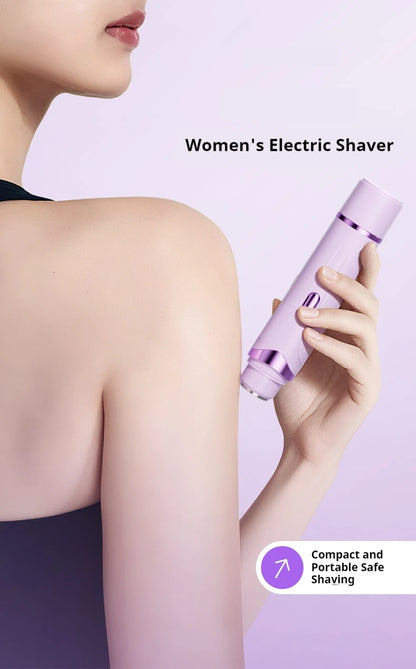 Rasoir électrique 2 en 1 pour femmes, épilation indolore, tondeuse corporelle Rechargeable, aisselles, moustache, épilateur