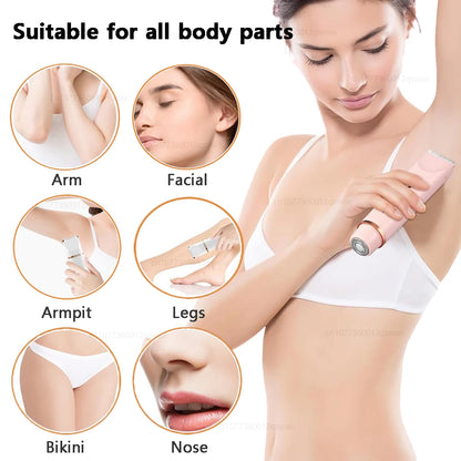 Rasoirs électriques pour femmes 2 en 1 rasoir électrique pour tondeuse pubienne IPX7 étanche utilisation humide et sèche rasoir bikini pour le corps